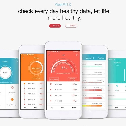 C1plus Color Screen Smart Bracelet Multi-Function Sports Bracelet 