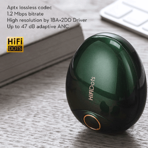 Mifo FiiTii HiFiDots aptX Lossless Wirless Earbuds BT 5.3 Adaptive Active Noise Cancelling Earbuds 
