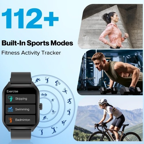 QX5 1.96inch 240x282px Full-screen Touch Smart Watch  Health Monitoring Sleep Monitor Watch 