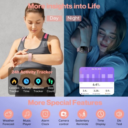 QX5 1.96inch 240x282px Full-screen Touch Smart Watch  Health Monitoring Sleep Monitor Watch 