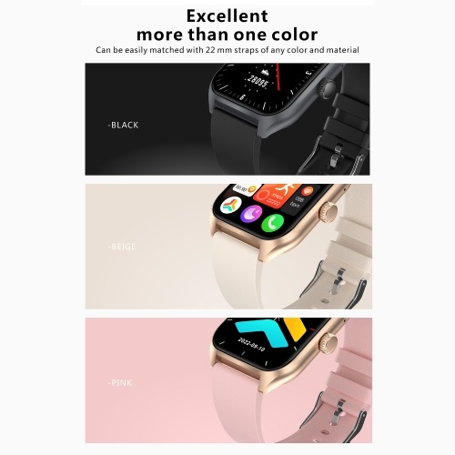 QX5 1.96inch 240x282px Full-screen Touch Smart Watch  Health Monitoring Sleep Monitor Watch 