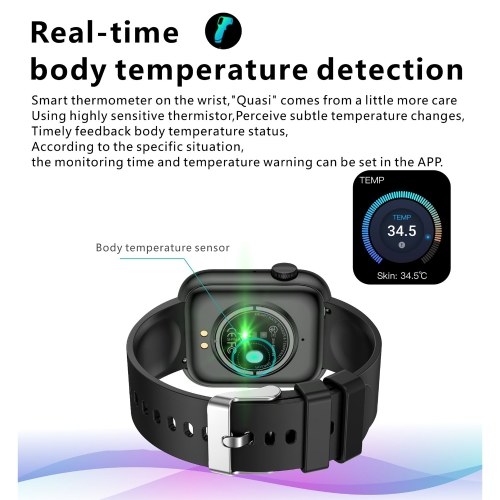 QX7 1.85-inch 240 x 280 Pixels Full-screen Touch Smart Watch Health Monitor Watch 