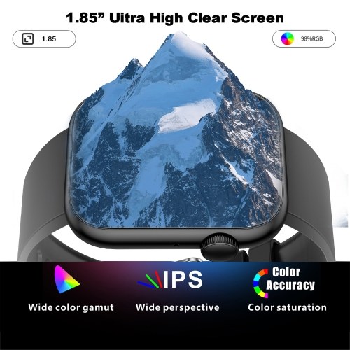 QX7 1.85-inch 240 x 280 Pixels Full-screen Touch Smart Watch Health Monitor Watch 