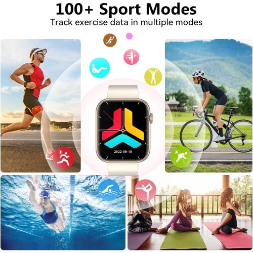QX7 1.85-inch 240 x 280 Pixels Full-screen Touch Smart Watch Health Monitor Watch 