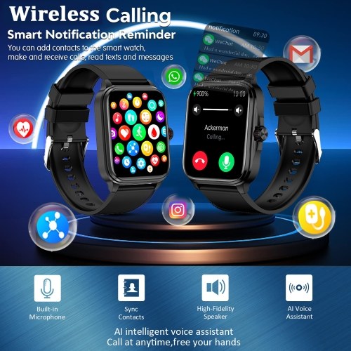 2024 New Smart Watch 1.91in 320x 386px Full Touch Large Screen Sport Watch 