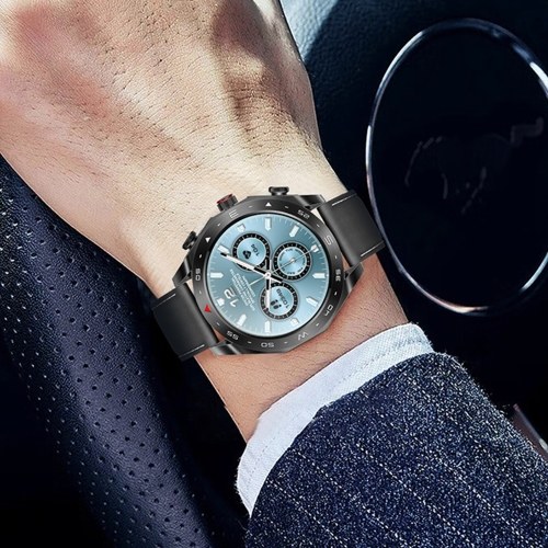 T95 2-in-1 Smart Watch with Earbuds Sport Watch with 1 Leather Strap & 1 Silicone Strap 
