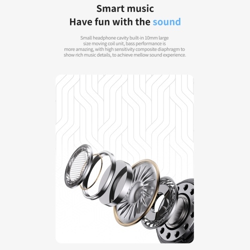 SM02 Wireless Earbuds - In-Ear Headphone, BT Earphones, Sport Earbuds for Music, Game, Call 