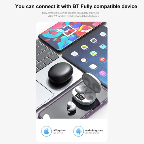 SM02 Wireless Earbuds - In-Ear Headphone, BT Earphones, Sport Earbuds for Music, Game, Call 