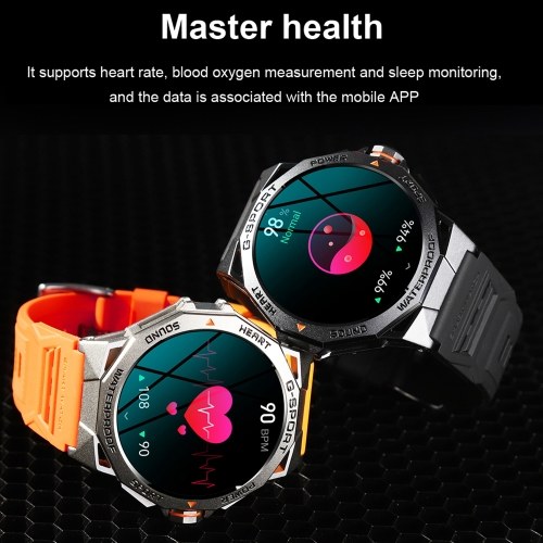K62 Smart Bracelet Sports Watch: 1.43-Inch AMOLED Screen Fitness Tracker 
