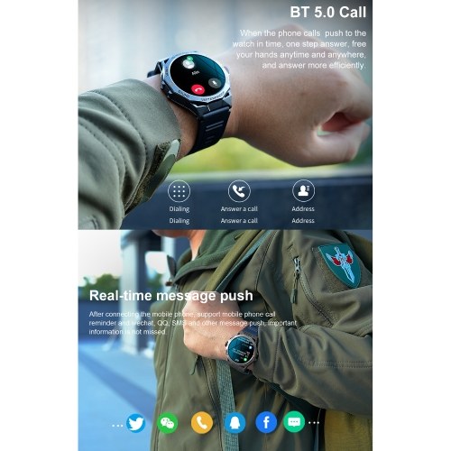 K62 Smart Bracelet Sports Watch: 1.43-Inch AMOLED Screen Fitness Tracker 
