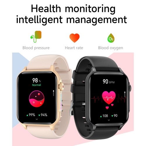 P6 Multifunctional Smart Watch: 1.96-inch High-Resolution Display, BT Call, IP67 Waterproof, Fitness & Health Tracker 