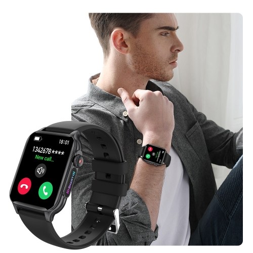 P6 Multifunctional Smart Watch: 1.96-inch High-Resolution Display, BT Call, IP67 Waterproof, Fitness & Health Tracker 
