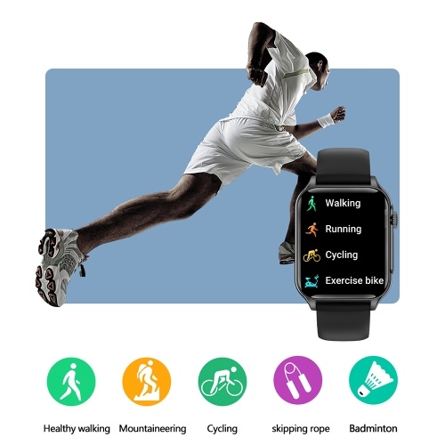 P6 Multifunctional Smart Watch: 1.96-inch High-Resolution Display, BT Call, IP67 Waterproof, Fitness & Health Tracker 