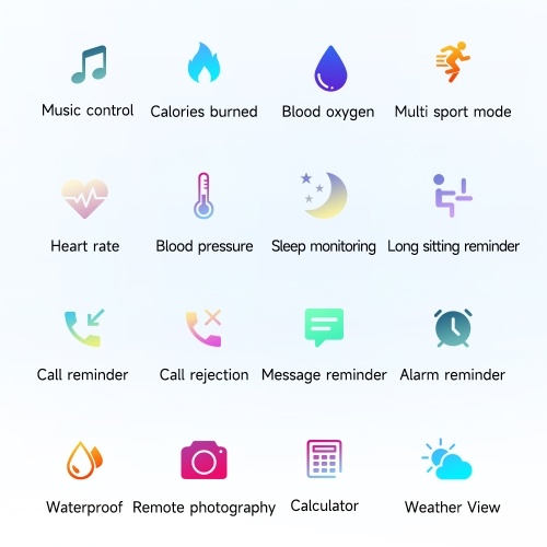 P6 Multifunctional Smart Watch: 1.96-inch High-Resolution Display, BT Call, IP67 Waterproof, Fitness & Health Tracker 