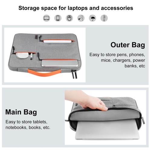All Round Laptop Bag - Four-layer Protection, Waterproof, Multifunctional Storage 