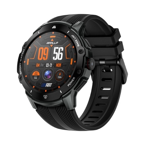 LOKMAT APPLLP: 4G Smart Watch with 1.43`` AMOLED Screen, 2MP Camera, and GPS Fitness Tracker