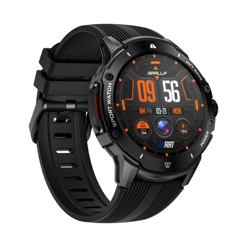 LOKMAT APPLLP: 4G Smart Watch with 1.43`` AMOLED Screen, 2MP Camera, and GPS Fitness Tracker