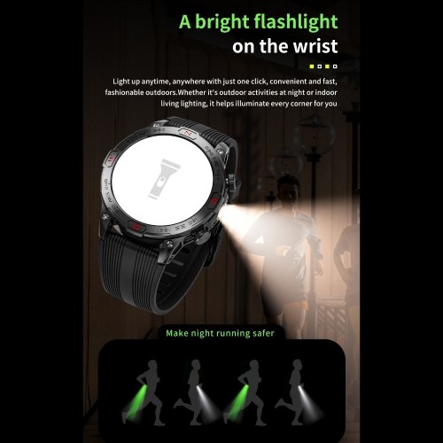 LOKMAT ZEUS 7 PRO Smart Bracelet Sports Watch - 1.43-Inch AMOLED FullTouch Screen Fitness Tracker 