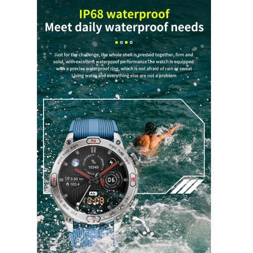 LOKMAT ZEUS 7 PRO Smart Bracelet Sports Watch - 1.43-Inch AMOLED FullTouch Screen Fitness Tracker 
