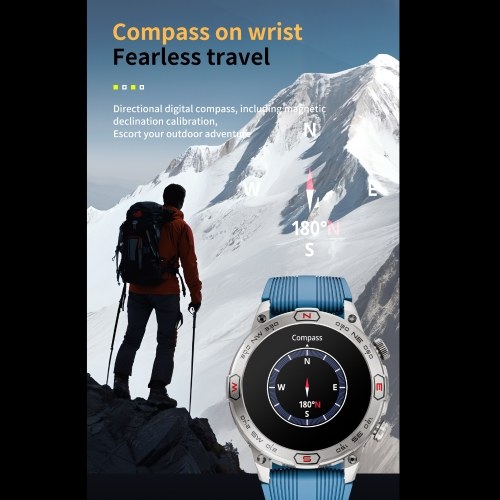 LOKMAT ZEUS 7 PRO Smart Bracelet Sports Watch - 1.43-Inch AMOLED FullTouch Screen Fitness Tracker 