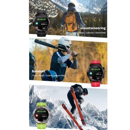 LOKMAT ZEUS 7 PRO Smart Bracelet Sports Watch - 1.43-Inch AMOLED FullTouch Screen Fitness Tracker 