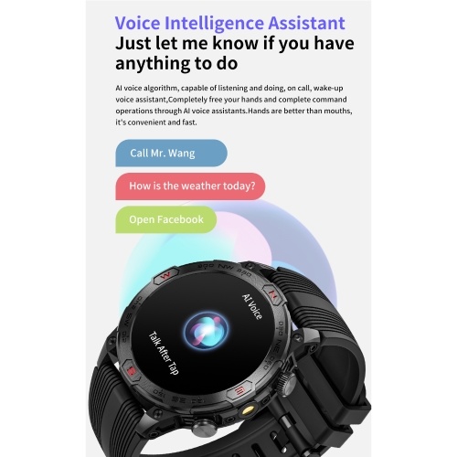 LOKMAT ZEUS 7 PRO Smart Bracelet Sports Watch - 1.43-Inch AMOLED FullTouch Screen Fitness Tracker 