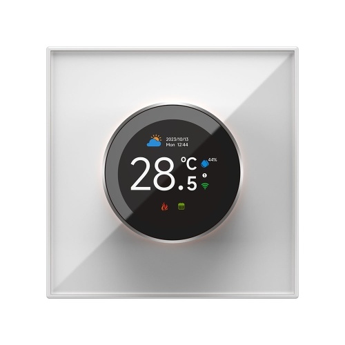 TUYA Smart Thermostat - 1.32in Screen, WiFi Control, 7 Ambient Lights, for Water/Electric Floor/Gas Boiler Heating