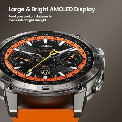 Zeblaze Stratos 2 Plus GPS Smart Watch 1.43 Inch AMOLED Display