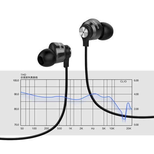 

OVEVO S10 Metal Stereo Earphone Wired In-Ear Earphone Earbuds Sound Quality Music Universal 3.5mm Jack CNC Craft Headphones Gaming Headset with Microphone for Mobile Phone
