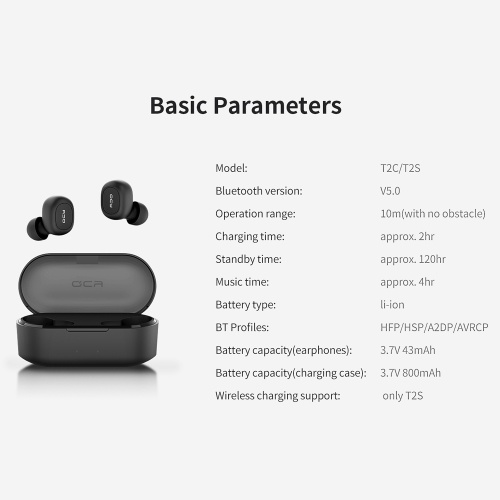 

Global Version QCY T2S TWS BT Earbuds
