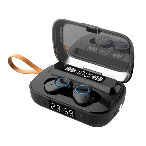 Écouteurs intra-auriculaires A13 TWS Écouteurs BT 5.1 Véritables écouteurs sans fil avec batterie externe 1200mAh / Son stéréo HiFi / CVC 8.0 & DSP / IPX7 Conception étanche / binaurale / Affichage numérique LED / Casques à commande tactile avec micro pour jeux / sports / musique compatibles avec iOS Android