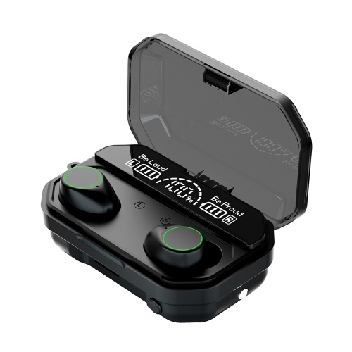 

A16 TWS Earphones BT 5.1 In-Ear Headphones True Wireless Earbuds with HiFi Stereo Sound/1200mAh Power Bank/IPX7 Waterproof/Binaural Design/CVC8.0 Noise Canceling/Touch Control/LED Digital Display/Flashlight Headsets with MIC for Gaming/Sports/Music Compat