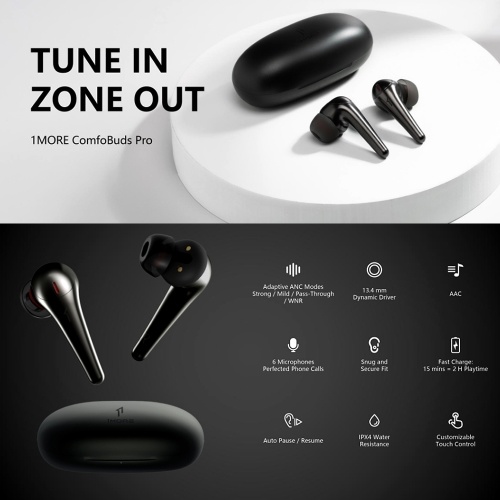 

1MORE ComfoBuds Pro BT5.0 True Wireless Stereo Earphones