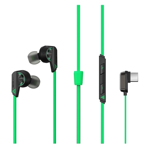 Black Shark Wired Earbuds Headphones with Microphone/11.2mm Driver Unit