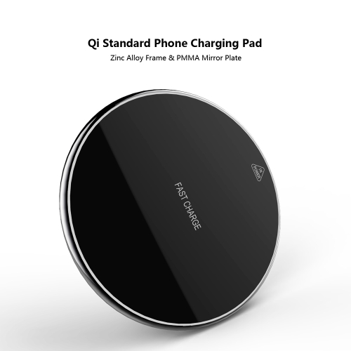 

W8 10W Wireless Qi Standard Charger Charging Pad Stand for iPhone X 8 Samsung Galaxy S8+ Note 8