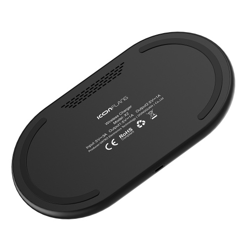 

ICONFLANG X2 Qi Зарядное устройство для зарядки для iPhone X 8 7 Plus Samsung S9 S8 Plus