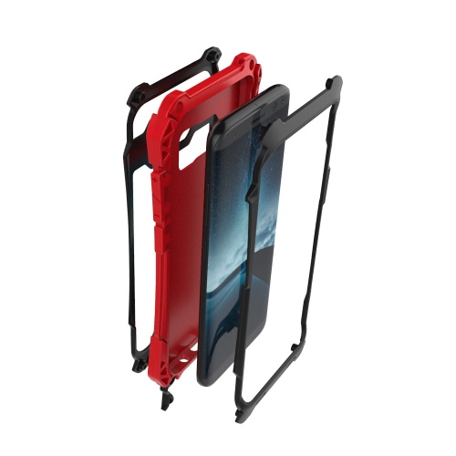 

R-JUST AMIRA Series Metal Tri-proof Phone Case 360 Degree Full Protect Back Cover Protective Shell High Quality with Tempered Glas
