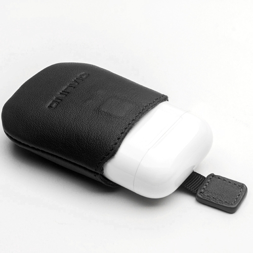 

QIALINO Натуральная кожа Защитный чехол для Airpods Head Layer Cowhide Hand-made Soft Magnetic Absorption Design Case