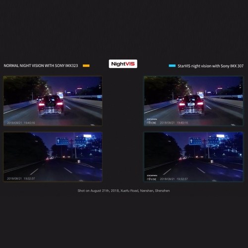 

DDPai Dash Cam miniONE Night Version Car DVR eMMC 32GB H.265 Codec 1080P HD Driving Recorder 24H Guard IMX307 CN Version
