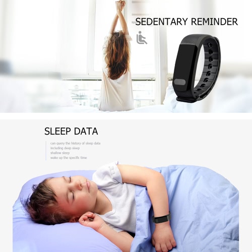 

OUKITEL A19 Heart-rate Smart BT Sport Wristband Calls Notification Activity Tracking Sleep Monitor for iPhone 7 Plus Samsung S8+ f