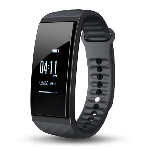 CUBOT S1 Smart Band Écran OLED 0.96 pouces 128 * 64pixel IP65 BT 4.0 Bracelet intelligent Vitesse cardiaque Surveillance du sommeil Moniteur de pression d'air / température Appareil de télécommande GPS Motion Trail pour iPhone 6 6S 6 Plus 6S Plus 7 Plus Samsung S6 S7 Edge Android iOS Smartphone