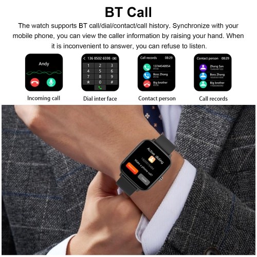 

P6 1.54-inch TFT Full-Touch Screen BT Call Smart Bracelet
