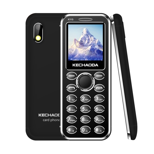 KECHAODA K115 2G GSM Feature Phone Dual SIM 1.44” 32MB BT Dialer Rear Camera Flashlight MP3/MP4/FM Mini Mobile Phones for Child Seniors