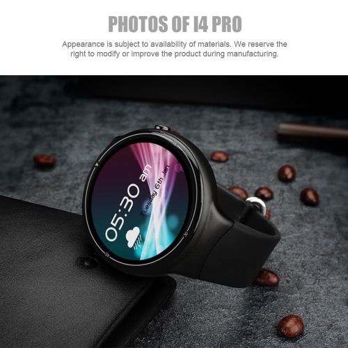 

I4 Pro Heart Rate Smart BT Sport GPS 3G/2G Watch Phone MTK6580 1.3GHz 2GB RAM+16GB ROM Android 5.1 Call Notification Pedometer Alarm Metal Frame MP3 MP4 WiFi 400mAh