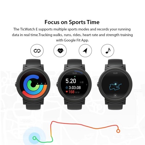 

Xiaomi Global Version Ticwatch E Express Smart Watch