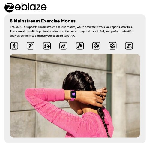 

Zeblaze GTS 1.54 inch IPS Color Touchscreen Smart Watch for Phone-Calls