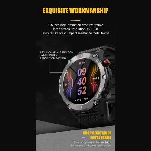 

LF26 MAX 1.32-inch 360*360px Full-touch Screen Smart Sports Watch
