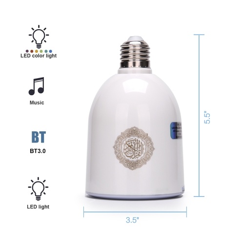 

E27 Speaker LEDs Light Bulb BT Loudspeaker Remote Control Music Lamp Bulb