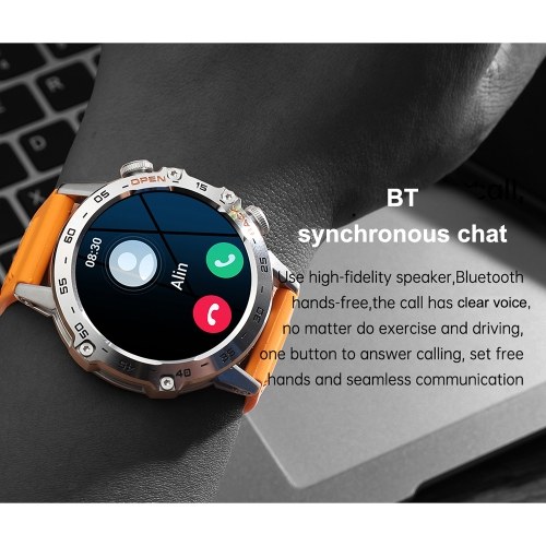 K52 Smart Watch with BT Call for Android/iOS 1.39-inch Large IPS Screen Smartwatch 