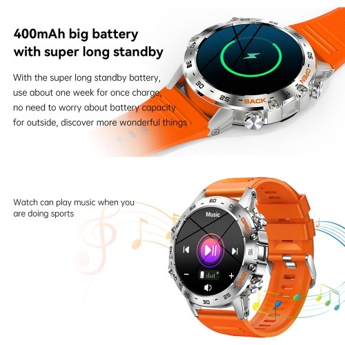 K52 Smart Watch with BT Call for Android/iOS 1.39-inch Large IPS Screen Smartwatch 